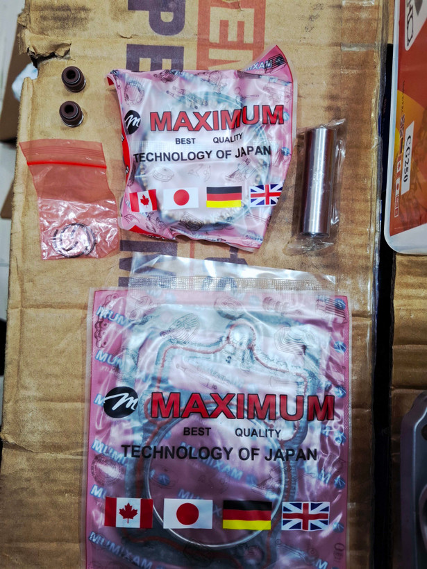 سیلندر موتور سیکلت 250 گژنپین 16 برند MAXIMUM کیفیت+A