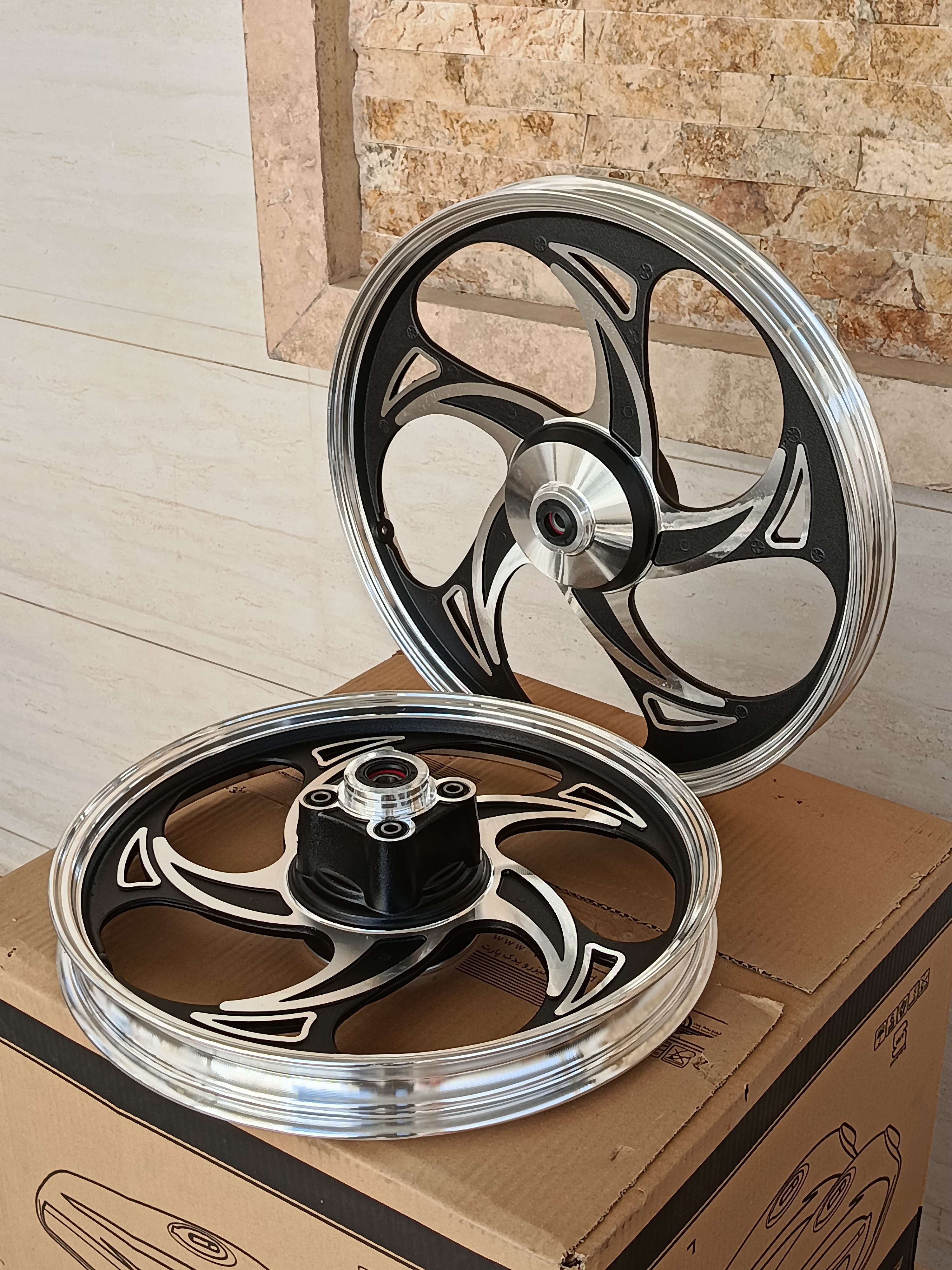 رینگ اسپرت نیکتازی مشکی جلو لنت (کاسه ای) (2 عددی)