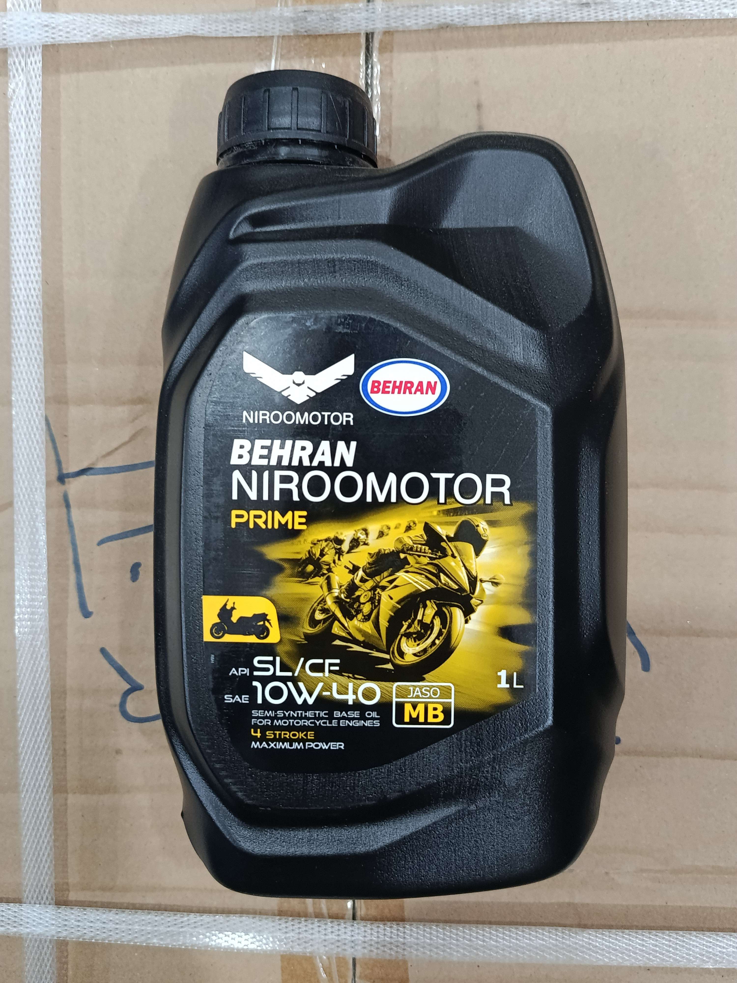 روغن موتور سیکلت بهران نیرو موتور 10W-40 حجم 1 لیتر